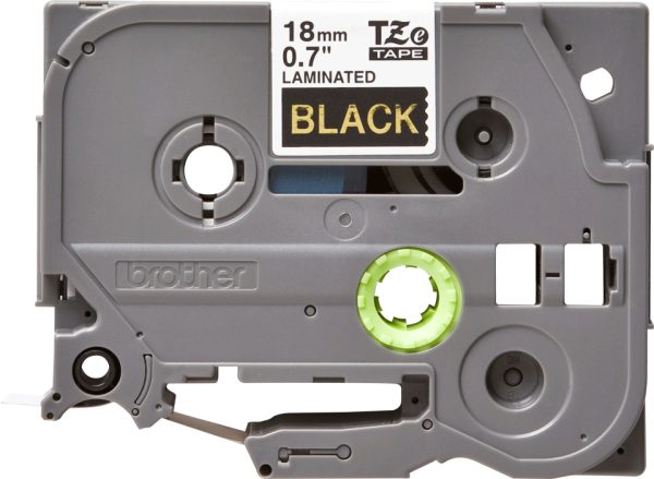 Brother TZE-344 cinta para impresora de etiquetas Oro sobre negro - Imagen 2