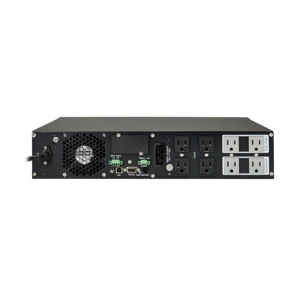 Tripp Lite SU1000RTXLCD2U UPS SmartOnline de Doble Conversión de 120V 1000VA 900W - 6 Tomacorrientes, Autonomía Extendida, Ranura para Tarjetas, LCD, USB, DB9, 2U - Imagen 2