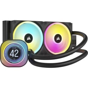 Corsair CW-9061007-WW sistema de refrigeración de computadora Procesador Enfriador de aire 12 cm Negro 2 pieza(s)
