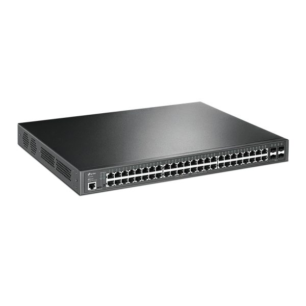 TP-Link JetStream TL-SG3452P dispositivo de redes Gestionado L2/L3 Gigabit Ethernet (10/100/1000) Energía sobre Ethernet (PoE) 1U Negro - Imagen 2