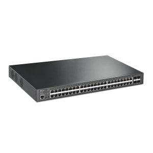 TP-Link JetStream TL-SG3452XP dispositivo de redes Gestionado L2+ Gigabit Ethernet (10/100/1000) Energía sobre Ethernet (PoE) 1U Negro