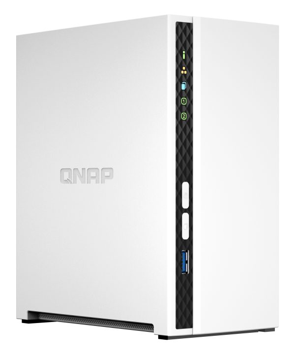 QNAP TS-233 servidor NAS o de almacenamiento Tower ARM Cortex-A55 2 GB 0 TB QNAP QTS Blanco - Imagen 3