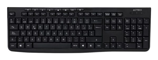 Acteck Creator Prime MK455 teclado Ratón incluido Hogar / Oficina USB QWERTY Español Negro - Imagen 2