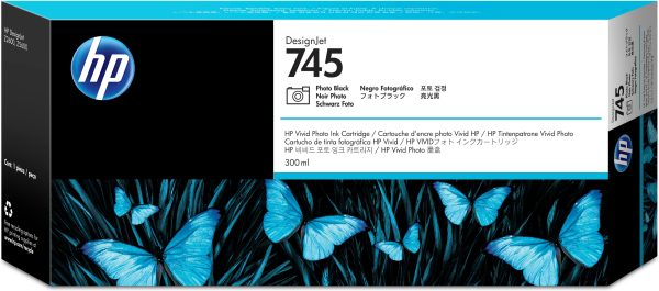 HP Cartucho de tinta DesignJet 745 de 300 ml negro fotográfico
