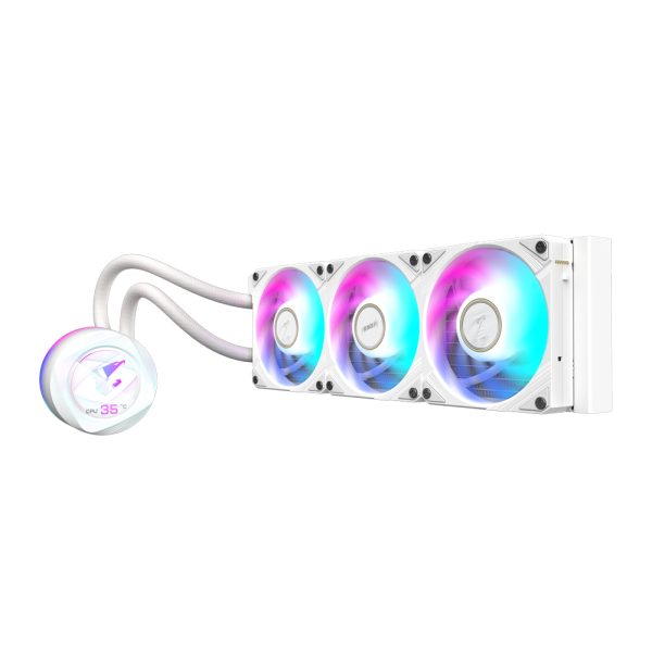 GIGABYTE AORUS WATERFORCE X II 360 ICE Procesador Refrigerador de líquidos todo en uno 12 cm Blanco - Imagen 3