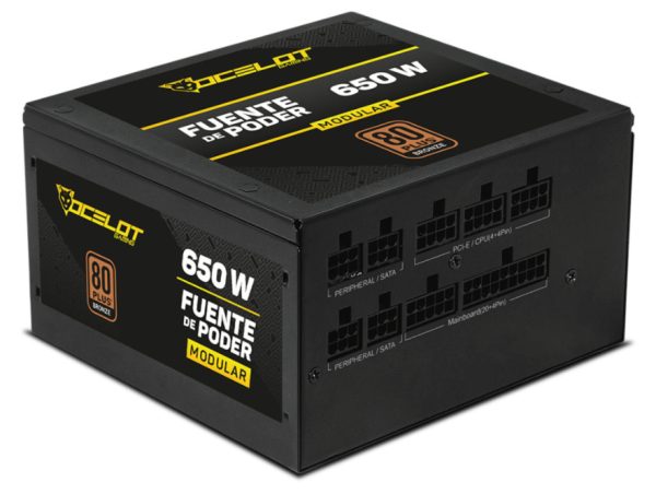 Ocelot Gaming OPS650 unidad de fuente de alimentación 650 W 20+4 pin ATX ATX Negro