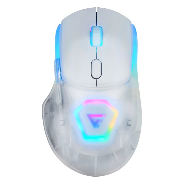 Game Factor MOW700-WH ratón Juego Ambidiestro RF Wireless + Bluetooth + USB Type-A 26000 DPI - Imagen 3