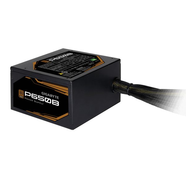 GIGABYTE GP-650B POWER SUPPLY unidad de fuente de alimentación 650 W 20+4 pin ATX ATX Negro - Imagen 3