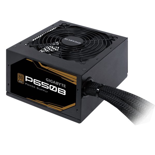 GIGABYTE GP-650B POWER SUPPLY unidad de fuente de alimentación 650 W 20+4 pin ATX ATX Negro - Imagen 2