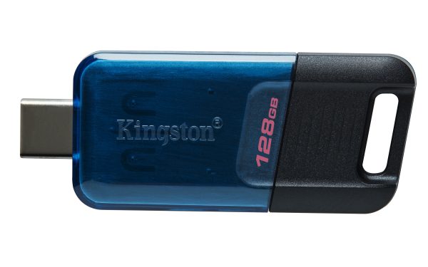 Kingston Technology DataTraveler 80 M unidad flash USB 128 GB USB Tipo C 3.2 Gen 1 (3.1 Gen 1) Negro, Azul - Imagen 2