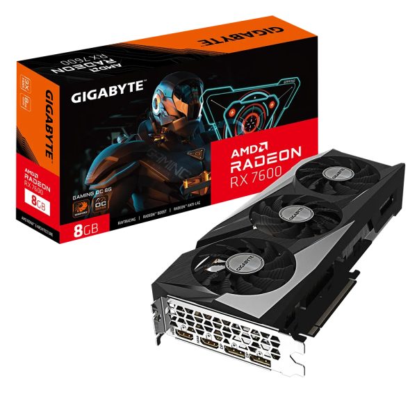GIGABYTE GAMING GV-R76GAMING-OC-8GD tarjeta gráfica AMD Radeon RX 7600 8 GB GDDR6