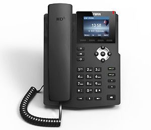 Fanvil X3G teléfono IP Negro 2 líneas LCD