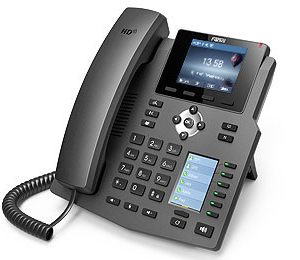 Fanvil X4G teléfono IP Negro 4 líneas LCD