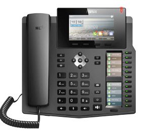 Fanvil X6 teléfono IP Negro 6 líneas LCD