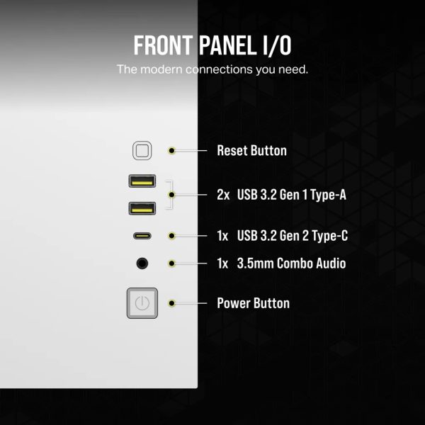 Corsair 2500X RGB Micro Tower Blanco - Imagen 4
