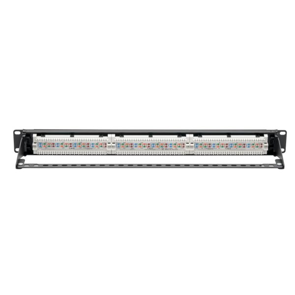 Tripp Lite N252-P24 Panel de Conexiones Cat6 de 24 Puertos – Cumple con PoE+, 110 / Krone, 568A/B, RJ45 Ethernet, Instalación en 1U de Rack - Imagen 4