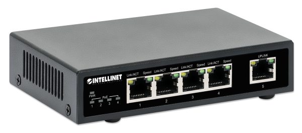 Intellinet Switch PoE+ con 5 puertos Gigabit - Imagen 2