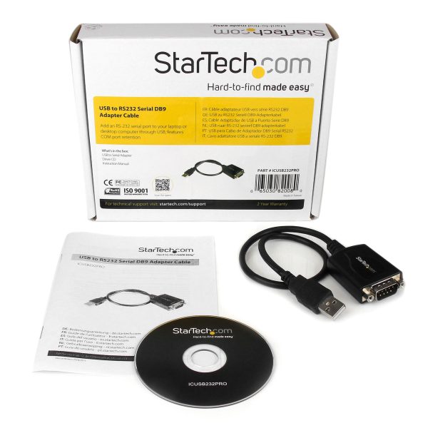 StarTech.com Cable .3m USB a Puerto Serial Serie RS232 DB9 con Retención del Puerto de Asignación COM - Imagen 4