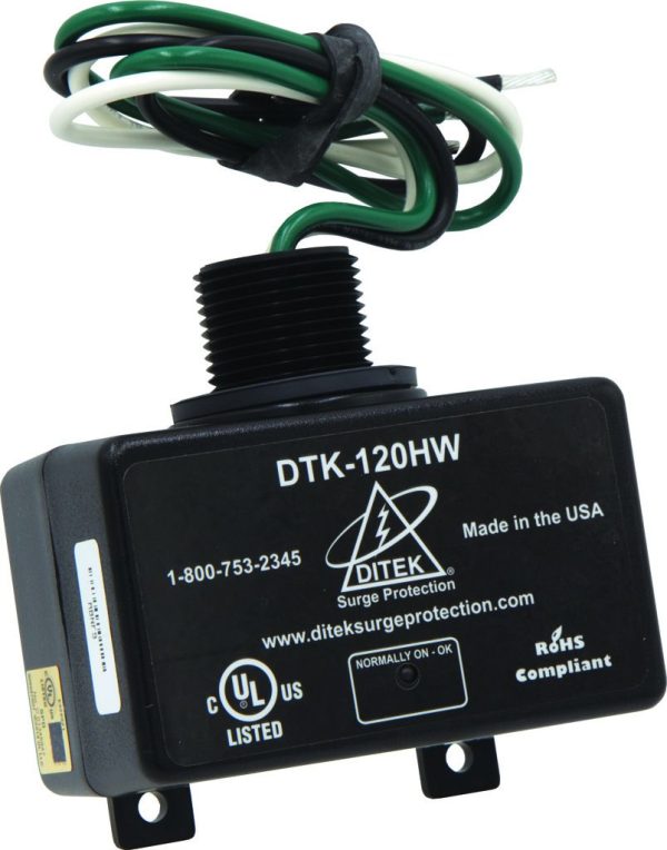 Ditek DTK-120HW supresor de picos Negro 120 V - Imagen 2