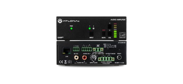 Atlona AT-GAIN-60 amplificador de audio 2.0 canales Hogar Negro - Imagen 4