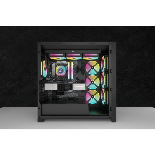 Corsair iCUE LINK H150i LCD Procesador Enfriador de aire 12 cm Negro 3 pieza(s) - Imagen 4