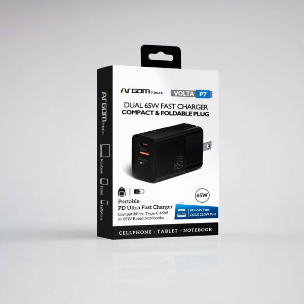 ArgomTech ARG-AC-0125BK cargador de dispositivo móvil Universal Negro Corriente alterna Carga rápida Interior - Imagen 2