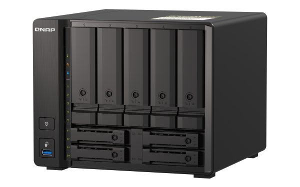 QNAP TS-h973AX NAS Tower Ryzen Embedded V1500B 8 GB DDR4 0 TB QuTS hero Negro - Imagen 3