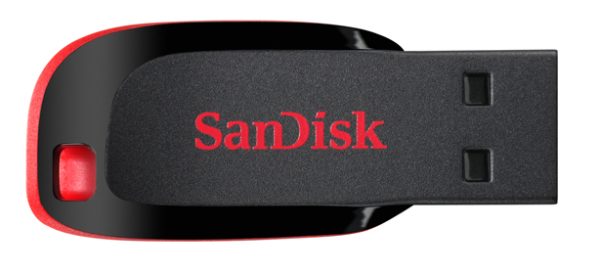 SanDisk Cruzer Blade unidad flash USB 16 GB USB tipo A 2.0 Negro, Rojo - Imagen 4