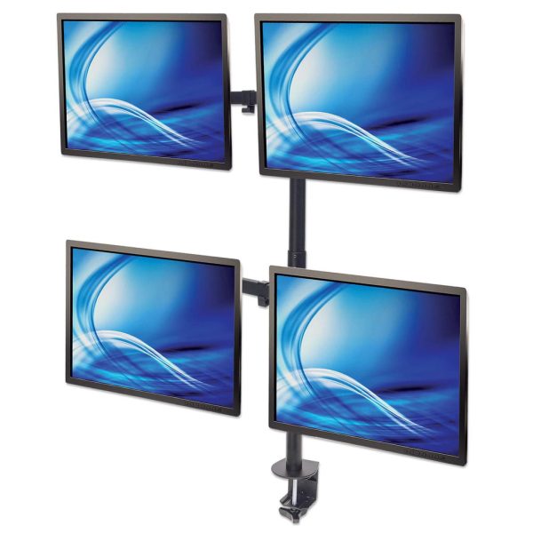 Manhattan Soporte para cuatro monitores, movimiento con brazos de doble articulación - Imagen 3