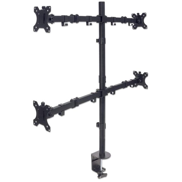 Manhattan Soporte para cuatro monitores, movimiento con brazos de doble articulación - Imagen 2