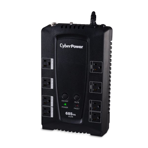 CyberPower CP685AVRG sistema de alimentación ininterrumpida (UPS) Línea interactiva 0.685 kVA 390 W 8 salidas AC - Imagen 2