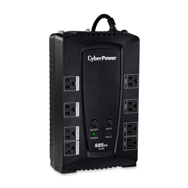 CyberPower CP685AVRG sistema de alimentación ininterrumpida (UPS) Línea interactiva 0.685 kVA 390 W 8 salidas AC - Imagen 3