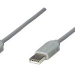 Manhattan 317887 cable USB 1.8 m USB A Gris