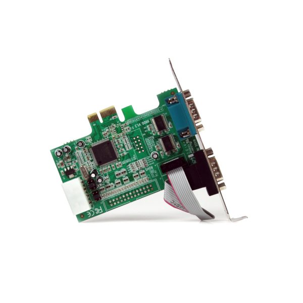 StarTech.com Tarjeta PCI Express Adaptadora Serial RS232 DB9 de 2 Puertos UART16550 - Tarjeta PCIe Controladora de Host Serial RS232 - Tarjeta de Expansión - Windows y Linux - Imagen 2