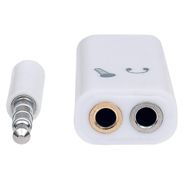 Manhattan Adaptador Audio Estéreo 3.5 mm 2 a1 para Micrófono Y Audífonos - Imagen 3