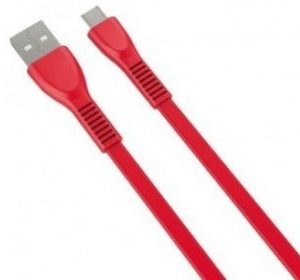 Naceb Technology USB A - microUSB, 1m cable USB USB 2.0 Micro-USB B Rojo