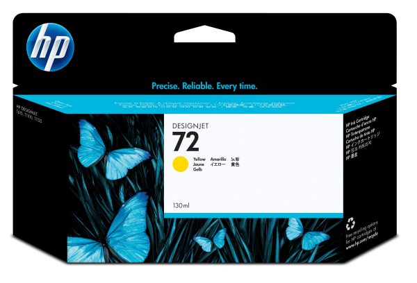 HP Cartucho de tinta DesignJet 72 amarillo de 130 ml