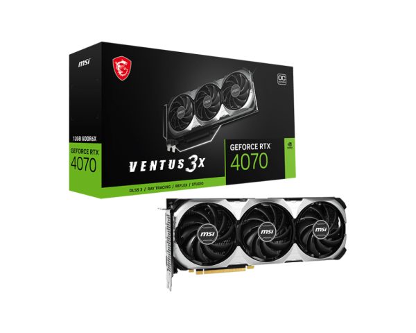 MSI VENTUS GEFORCE RTX 4070 3X 12G OC tarjeta gráfica NVIDIA 12 GB GDDR6X - Imagen 2