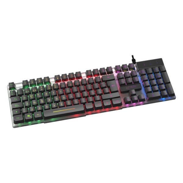 Acteck Led Aurean II TA220G teclado Juego USB Negro - Imagen 3