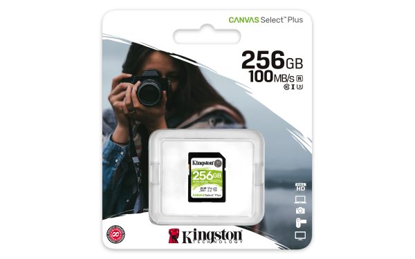 Kingston Technology Canvas Select Plus 256 GB SDXC UHS-I Clase 10 - Imagen 3