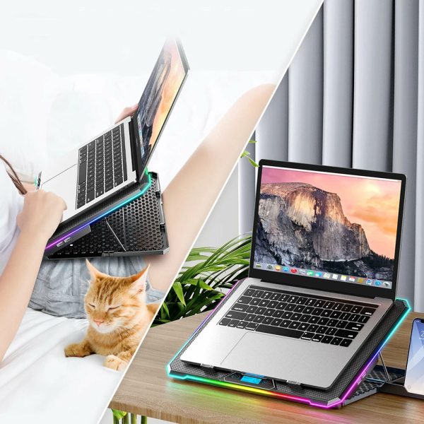 Balam Rush Eolox Freez EF707 enfriador para laptop 43.2 cm (17") 2400 RPM Negro - Imagen 4