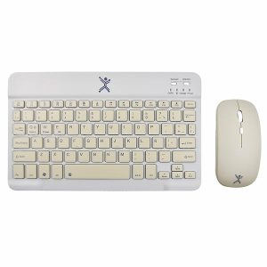 Perfect Choice Genova teclado Ratón incluido Universal RF inalámbrico + bluetooth Español Gris