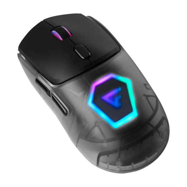 Game Factor MOW700-BK ratón Juego Ambidiestro RF Wireless + Bluetooth + USB Type-A 26000 DPI - Imagen 2