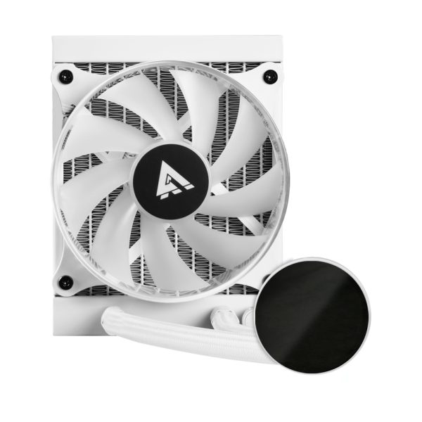 Game Factor LQG501-WH sistema de refrigeración de computadora Procesador Refrigerador de líquidos todo en uno 12 cm Blanco - Imagen 2