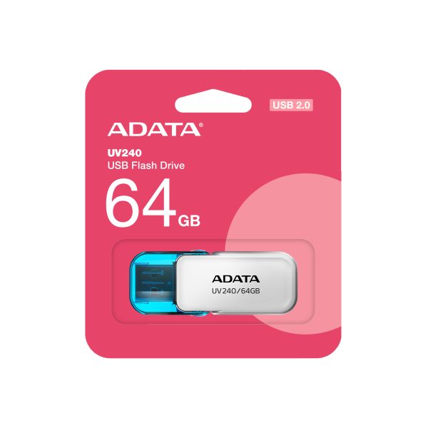 ADATA UV240 unidad flash USB 64 GB USB tipo A 2.0 Azul, Blanco - Imagen 3