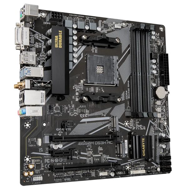 GIGABYTE B550M DS3H AC (REV. 1.7) placa base AMD B550 Enchufe AM4 Micro ATX - Imagen 3
