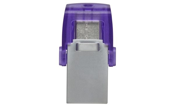Kingston Technology DataTraveler microDuo 3C unidad flash USB 64 GB USB Type-A / USB Type-C 3.2 Gen 1 (3.1 Gen 1) Púrpura, Acero inoxidable - Imagen 4