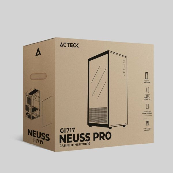 Acteck Neuss Pro GI717 Mini Tower Blanco - Imagen 4
