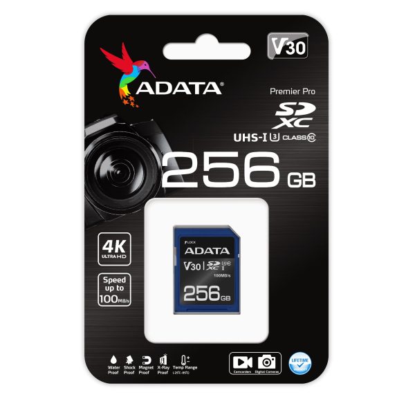 ADATA ASDX256GUI3V30S-R memoria flash 256 GB SDXC UHS-I Clase 10 - Imagen 2
