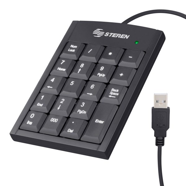 Steren COM-625 teclado numérico Universal USB Negro - Imagen 3